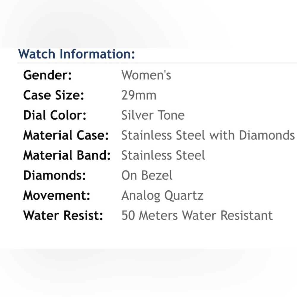 Michele .65 carat diamond and stainless steel mini urban watch - Picture 6 of 6